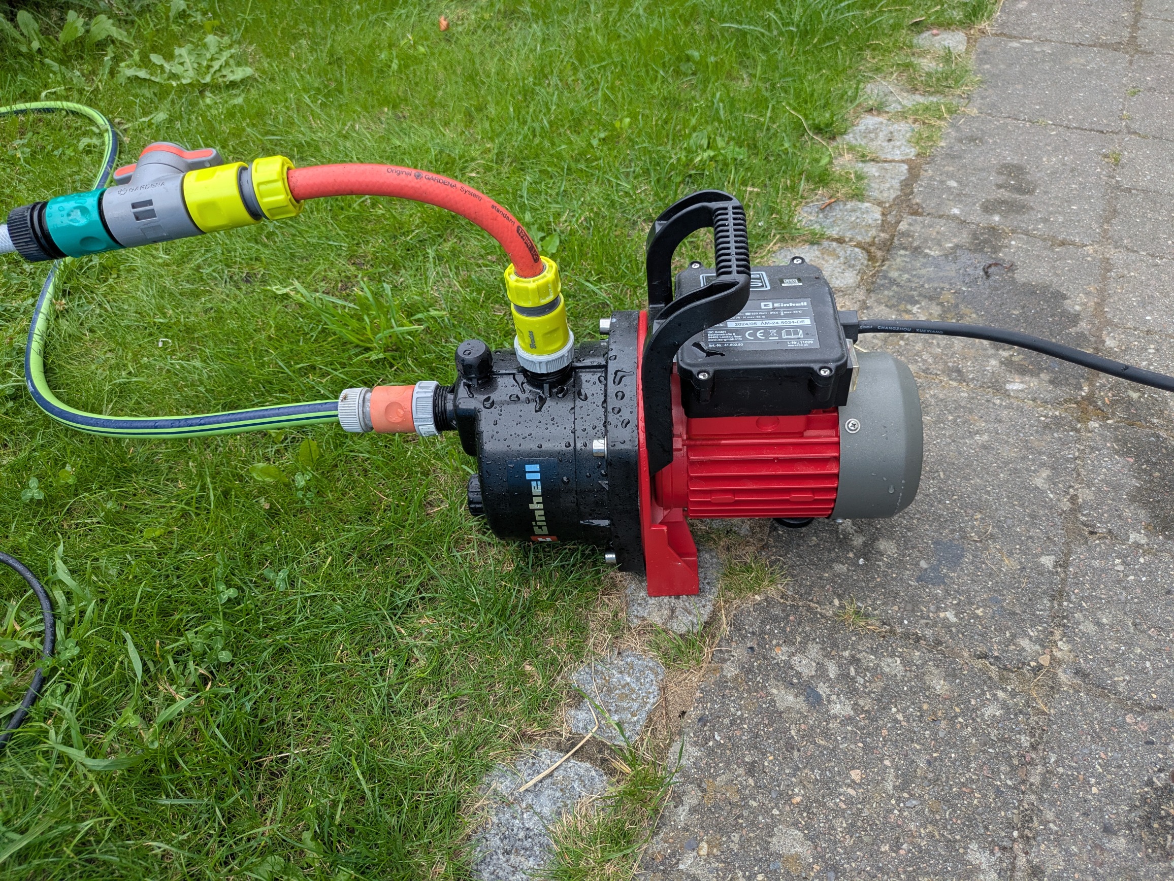 Wasserpumpe zum pool abpumpen